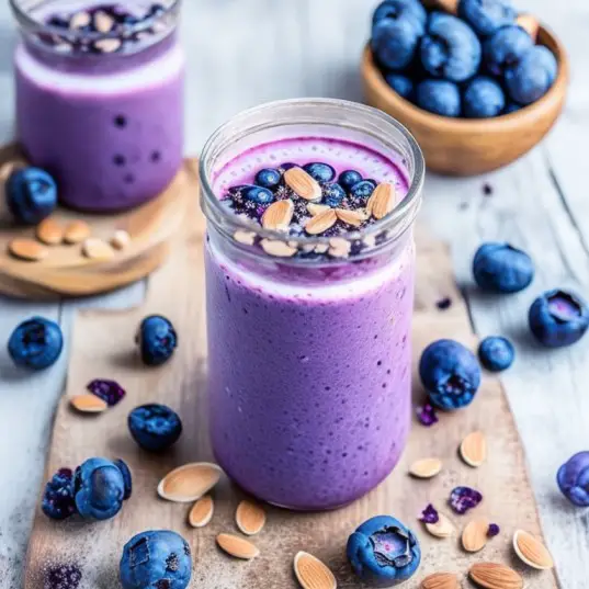 Blueberry and Almond Milk Protein Shake Recipe