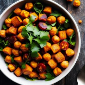 Sweet Potato and Chickpea Harvest Bowl Recipe