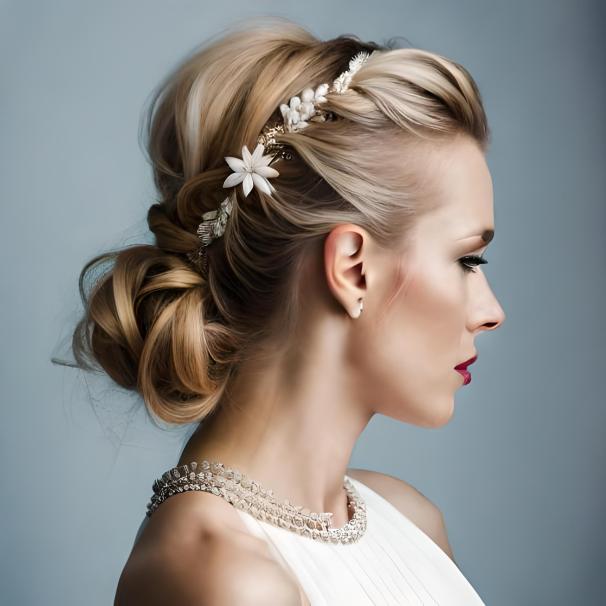 medium length half-up wedding hairstyles 
